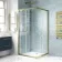 London Brushed Brass 6mm Corner Entry Shower Enclosure 900x900mm