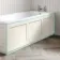 Traditional Linen White Wooden Bath Front Panel 1700mm