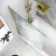 Geneva Fluted Effect Brushed Brass Easy Clean 6mm Bath Screen - 800mm