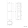 Corsica & Bali Gloss White Wall Hung Tall Cabinet 1400x350mm