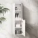 Sorrento Fluted Coastal White Wall Hung Tall Cabinet 1400x400mm