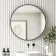 Mollie Black Framed Round Bathroom Mirror 800mm