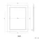 Chalk White Bathroom Mirror 700x500mm