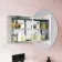 Harper Round Stainless Steel Mirror Cabinet 500mm