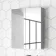 Stone Grey Mirror Cabinet 500mm