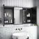 Mia Black Framed Illuminated LED Mirror Cabinet 710x1200mm