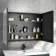 Esme Matt Black Recessed Mirror Cabinet 700x1000mm