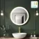Delilah Brushed Brass Round Illuminated LED Mirror 600mm