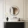 Delilah Battery Operated Black Framed Round Illuminated LED Mirror 600mm