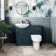 Capri Navy Blue Back To Wall Toilet Unit 500mm