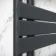 Seville Electric Anthracite Designer Flat Panel Heated Towel Rail 800x450mm