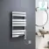 Santorini Electric Chrome Flat Panel Heated Towel Rail 800x450mm