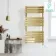 Santorini Electric Brushed Brass Flat Panel Heated Towel Rail 1200x600mm