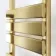 Santorini Electric Brushed Brass Flat Panel Heated Towel Rail 1400x450mm