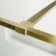 Munich Brushed Brass Framed 8mm Wet Room Shower Glass 700mm & 250mm Pivotal Return Panel