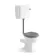 Hudson Traditional Toilet With Low-Level Cistern and Dove Grey Wooden Seat
