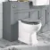 Hudson Traditional Back To Wall Toilet With Dove Grey Wooden Seat
