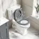 Hudson Traditional Close Coupled Toilet With Dove Grey Wooden Seat