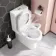 Denver Rimless Fully Back to Wall Close Coupled Toilet & Pedestal Basin Set
