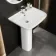 Atlanta Rimless Close Coupled Toilet & Pedestal Basin Set
