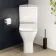 Atlanta Comfort Height Close Coupled Corner Toilet With Soft Close Slim Seat