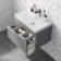 Trent Stone Grey Wall Hung Basin Drawer Vanity 600mm