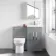 Avon Stone Grey Combination Vanity Basin and Miami Toilet 1000mm