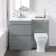 Trent Stone Grey Combination Basin Drawer and Atlanta Toilet 1100mm - Left Handed