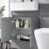 Foster Stone Grey Combination Vanity Basin and Boston Toilet 1200mm