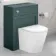 Traditional Midnight Green Back To Wall Unit and Boston Toilet