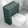 Traditional Midnight Green Back To Wall Unit and Boston Toilet
