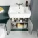 Monaco Midnight Green Combination Vanity Basin and Boston Toilet 1200mm