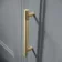Monaco Dove Grey Side Cabinet Unit 300mm - Brass Knurled Handles