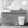 Foster Stone Grey Combination Vanity Basin and Houston Toilet 1500mm