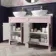 Bermuda Cashmere Pink Vanity with Marble Top & Oval Counter Top Basin 1200mm - Brushed Brass Accents