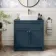 Milos Navy Blue Vanity with Troy Basin 800mm - Chrome Handles