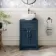 Milos Navy Blue Vanity with Mesa Basin 500mm - Traditional Handles