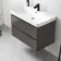 Corsica Tungsten Grey Wall Hung Basin Drawer Vanity 800mm