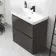 Corsica Tungsten Grey Basin Drawer Vanity 800mm