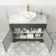 Lucia Graphite Grey Vanity with Marble Top & Oval Counter Top Basin 1030mm - Brushed Brass Accents