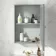 Dove Grey Mirror Cabinet 700x500mm