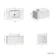 Sorrento Fluted Coastal White Wall Hung Drawer Vanity with Marble Top & Reno Basin 800mm