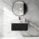 Sorrento Fluted Matt Black Wall Hung Drawer Vanity with Marble Top & Nevis Basin 800mm