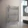 Barcelona Electric Chrome Straight Heated Towel Rail 1000x600mm