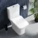 Houston Rimless Close Coupled Toilet With Premium Soft Close Slim Seat