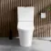 Tucson Rimless Close Coupled Toilet With Soft Close Seat