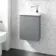 Trent Stone Grey Cloakroom Wall Hung Basin Vanity 400mm