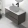 Corsica Tungsten Grey Drawer Vanity with Marble Top 1000mm - Excludes Counter Top Basin
