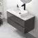 Corsica Tungsten Grey Vanity Drawer with Marble Top & Marin Basin 1000mm