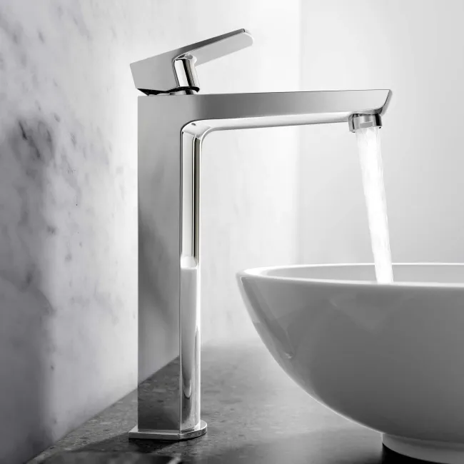 Soar Chrome High Rise Basin Mixer Tap